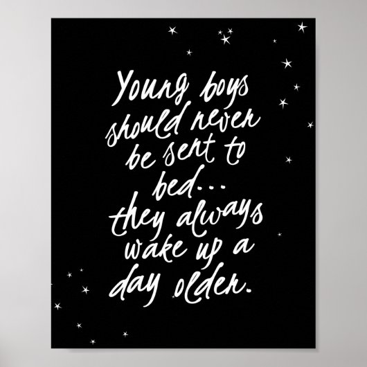 Junge Jungen sollten nie geschickt werden... Peter Poster (Vorne)