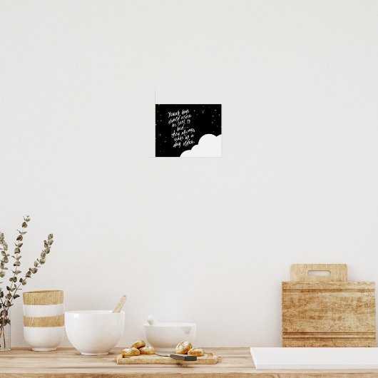 Junge Jungen sollten niemals.. Peter Pan Wall Deco Poster (Küche)