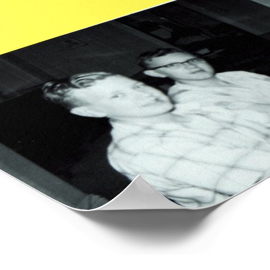 Junge Jungs in den Piano-Original-Fotos Poster (Ecke)