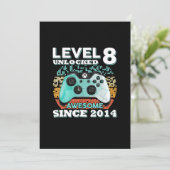 Junge Jungs, Jungs, Stufe 8 Unverriegelter Gamer Einladung (Stehend Vorderseite)