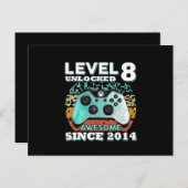 Junge Jungs, Jungs, Stufe 8 Unverriegelter Gamer Postkarte (Vorne/Hinten)