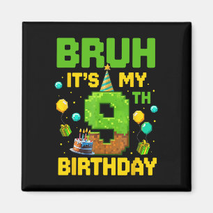Junge Kind Geburtstag Lustig Es ist mein 9. Geburt Magnet