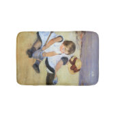 Junge Kinder, die am Strand spielen (Mary Cassatt) Badematte (Vorderseite)