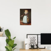 Junge Kinder mit einem Hund Poster (Heimbüro)