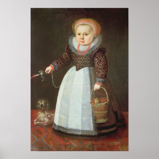 Junge Kinder mit einem Hund Poster (Vorne)