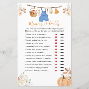 Junge Kleidung Pumpkin Baby Dusche Mommy oder Dadd