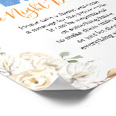 Junge Kleidung Pumpkin Baby Dusche Spätnachtswinde Poster (Ecke)