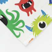 Junge Kleine Monster Niedliche Kids, farbiges Must Fleecedecke (Ecke)