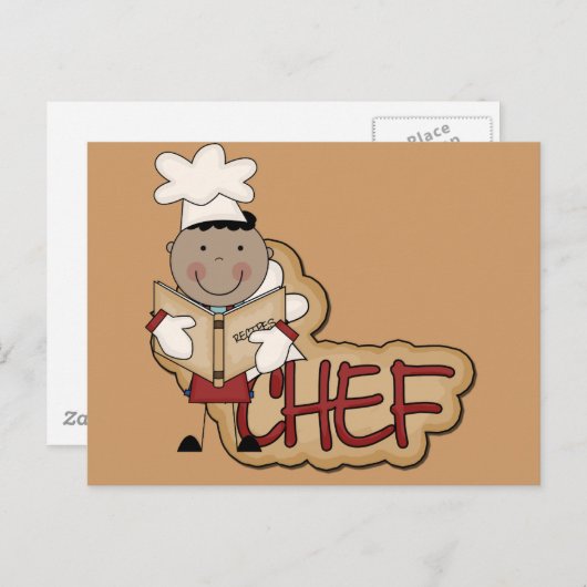 Junge Koch - Afroamerikanischer Tshirts und Gesche Postkarte (Vorne/Hinten)