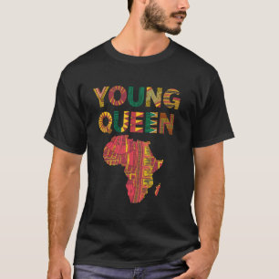 Junge Königin Ethnische Afrikanische Kultur T-Shirt