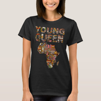 Junge Königin Schwarze Geschichte Afroamerikaner K T-Shirt