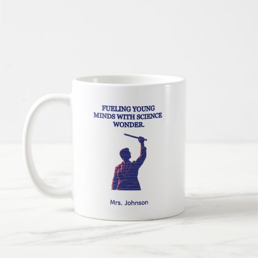 Junge Köpfe mit wissenschaftlicher Faszination näh Kaffeetasse (Links)