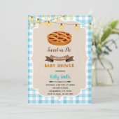 Junge Kuchen Geburtstagsdusche Einladung (Stehend Vorderseite)