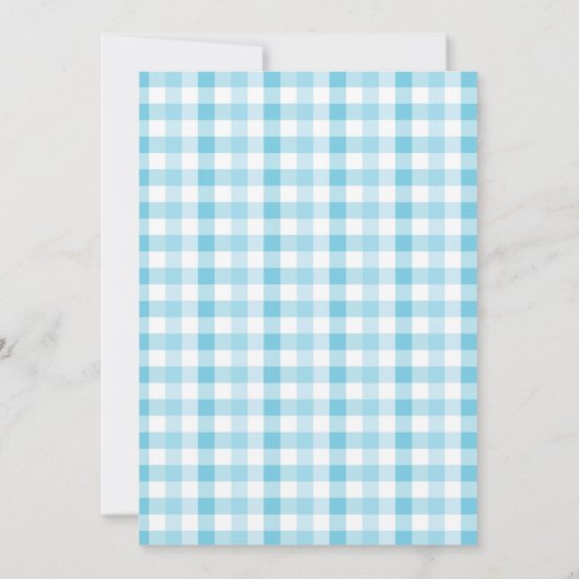 Junge Kuchen Geburtstagsdusche Einladung (Rückseite)