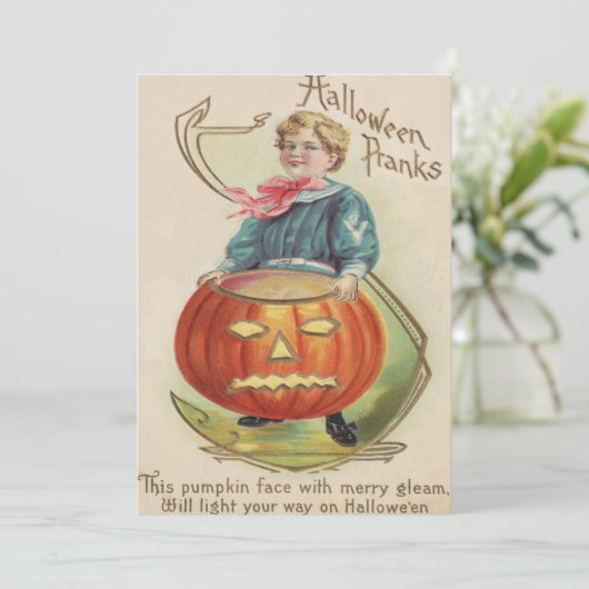 Junge Kürbislaterne Pumpkin Geem (Stehend Vorderseite)