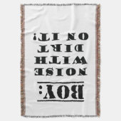 Junge - Lärm mit Schmutz drauf Decke (Vorderseite Vertikal)