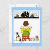 Junge Lesung Postkarte (Vorne/Hinten)