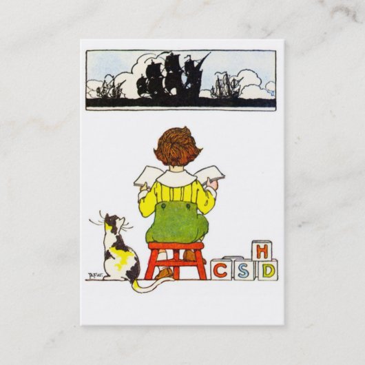 Junge Lesung Visitenkarte (Vorderseite)