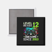 Junge Level 12 freigeschaltet Videospiel 12. Gebur Magnet (Vorderseite/Rückseite)