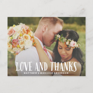 Junge Liebe Hochzeit Danke, Postcard Postkarte