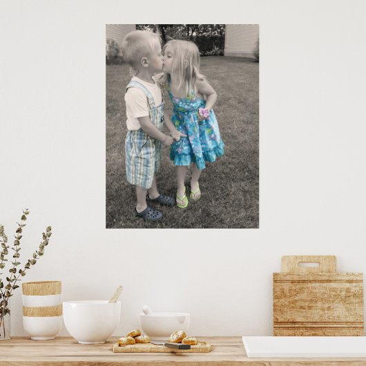 Junge Liebe Poster (Küche)