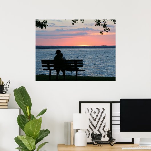 Junge Liebe Poster (Heimbüro)