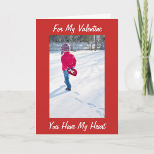 JUNGE LIEBE VALENTINSTAG FEIERTAGSKARTE