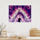 "Junge Liebe" - Visionäre Kunst Poster (Küche)