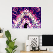 "Junge Liebe" - Visionäre Kunst Poster (Heimbüro)