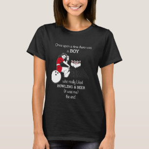 Junge Lieben Bowling- und Biererwachsene Bowling G T-Shirt