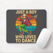 Junge liebt Tanz Tanz Illustration Mousepad (Mit Mouse)