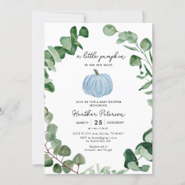 Junge Little Pumpkin ist auf dem Weg Babydusche Einladung