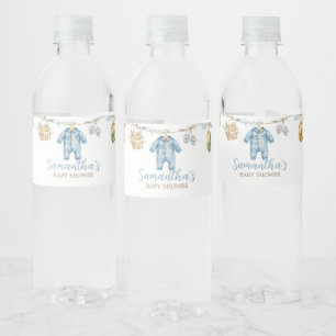 Junge lokal aufgezogen Baby-Party Wasserflaschenetikett
