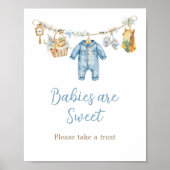 Junge lokal aufgezogene Babys sind süß Schild (Vorne)