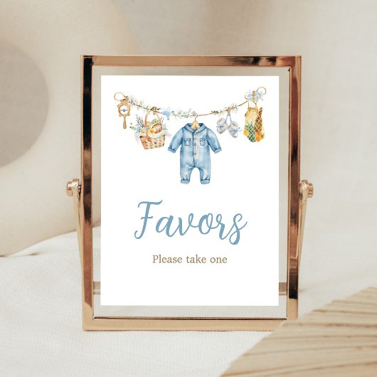 Junge lokal aufgezogenes Babyshower-Geschenk Schil Poster