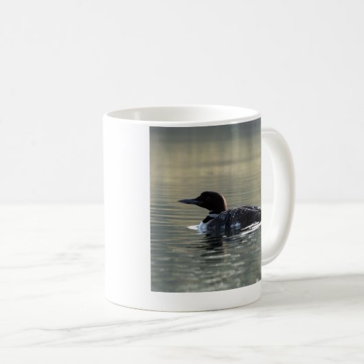 Junge Loon-Kaffee-Tasse Kaffeetasse (VorderseiteRechts)