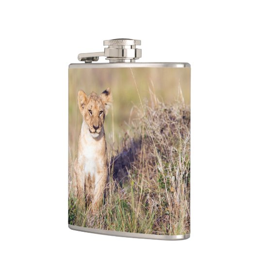 Junge Löwe Flachmann (Links)