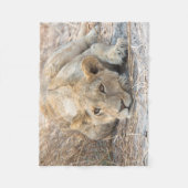 Junge Löwe Fleecedecke (Vorderseite)