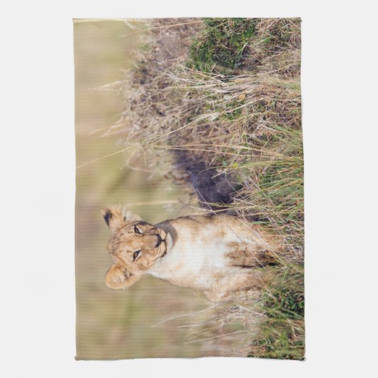 Junge Löwe Handtuch (Vertikal)