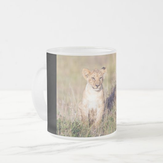 Junge Löwe Mattglastasse (Vorderseite Links)