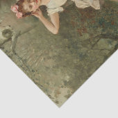 Junge Mädchen am Fuß eines Baumes Seidenpapier (Ausschnitt)