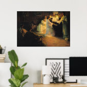 Junge Mädchen am Klavier, 1906 Poster (Heimbüro)