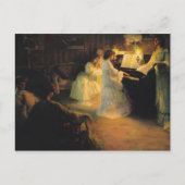 Junge Mädchen am Klavier, 1906 Postkarte (Vorderseite)