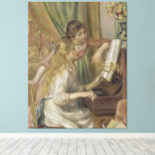 Junge Mädchen am Klavier Leinwanddruck (Insitu (Holzboden))