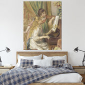 Junge Mädchen am Klavier Leinwanddruck (Insitu (Schlafzimmer))