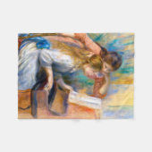 Junge Mädchen am Klavier, Renoir Fleecedecke (Vorderseite (Horizontal))