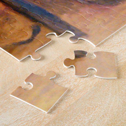 Junge Mädchen am Klavier, Renoir Puzzle (Seite)