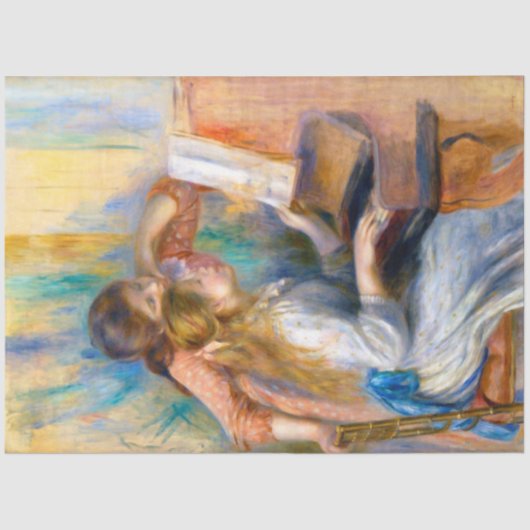 Junge Mädchen am Klavier, Renoir Seidenpapier (Vorderseite)