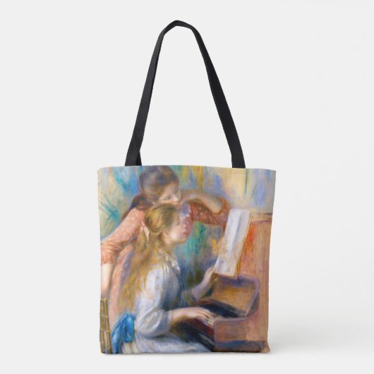 Junge Mädchen am Klavier, Renoir Tasche (Rückseite)