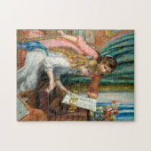 Junge Mädchen am Klavier von Pierre-Auguste Renoir Puzzle (Horizontal)